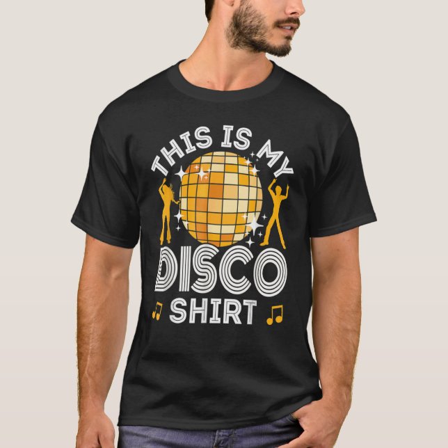 Disco Outfit Women Manar 70s & 80s Costume Detta ä T Shirt (Framsida)