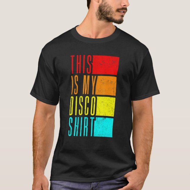 Disco Outfit Women Manar 70s & 80s Costume Detta ä T Shirt (Framsida)