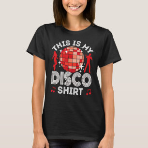 Disco Outfit Women Manar, 80s och 70s-kostym Detta T Shirt
