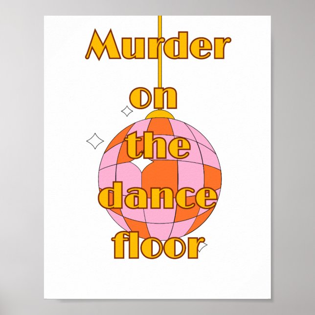Disco på dansegulvet  poster (Framsidan)