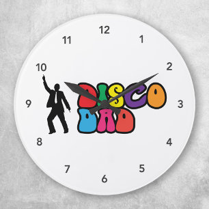 Disco Pappa Clock - För unga i hjärtat Stor Klocka