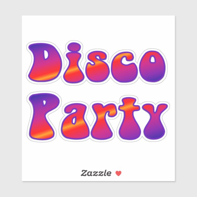 Disco Party 2 Sticker Klistermärken (Ark)