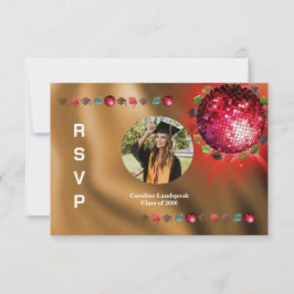 Disco Party Anpassningsbar Photo OSA Kort