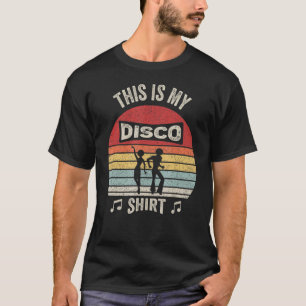 Disco Party Dance Gift Vintage Retro Disco 70 och T Shirt