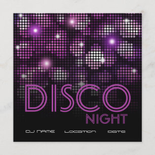 DISCO PARTY FLYER-INBJUDANDE INBJUDNINGAR