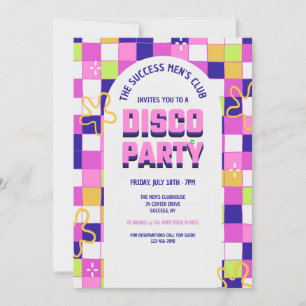 Disco Party-inbjudan Inbjudningar