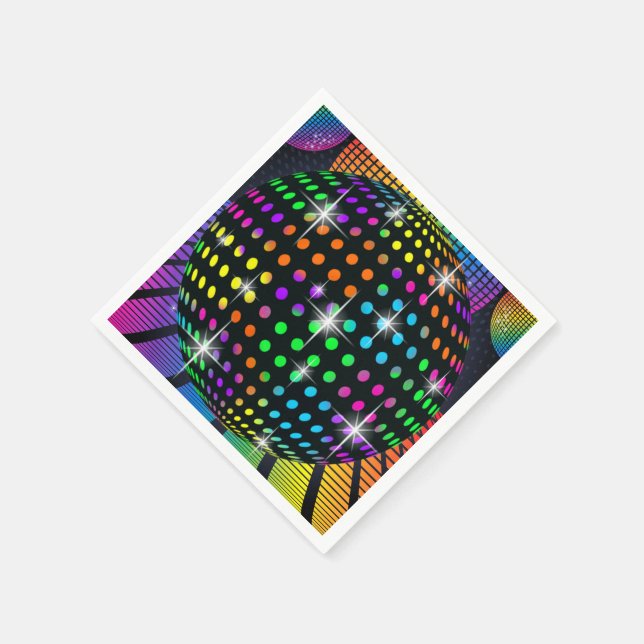 Disco Party Napkin Pappersservett (Hörn)