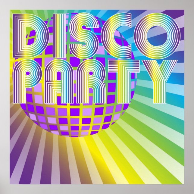 Disco Party Poster (Framsidan)