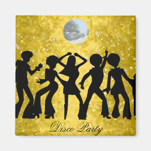 Disco Party Spara Datum Magnet