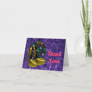 Disco Party Spegel Boll tackkort