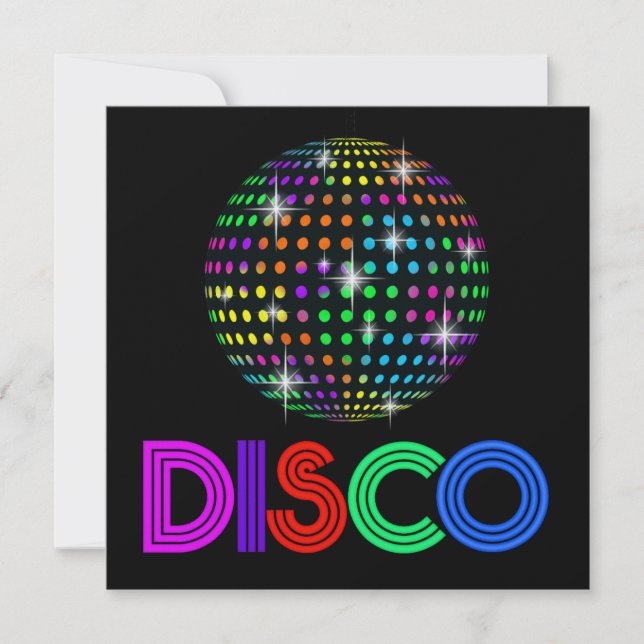 DISCO PARTY - SRF INBJUDNINGAR (Framsida)