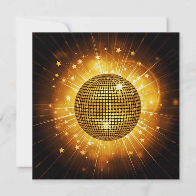 Disco Party - SRF Inbjudningar (Framsida)