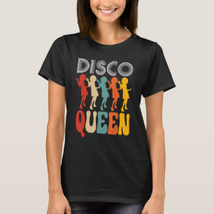 Disco Queen Girls Kärlek dansar till 70-talsmusik T Shirt