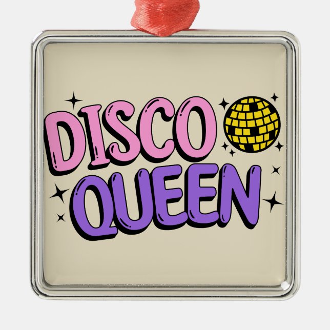 Disco Queen Julgransprydnad Metall (Framsidan)