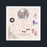 Disco Retro Rullskridskoåkning | Möhippa Pappersservett<br><div class="desc">Lägg till en rolig och festlig touch till din fest med personliga näsdukar för bröllop, födelsedagar och andra fester. ”Brudens sista disco.” Dammar av dina pom-poms, tar fram dina randiga knästrumpor och gör dig redo för lite gammaldags kul som får dig att skratta (öm och blåmärkt) i veckor framöver! Disco-temat...</div>