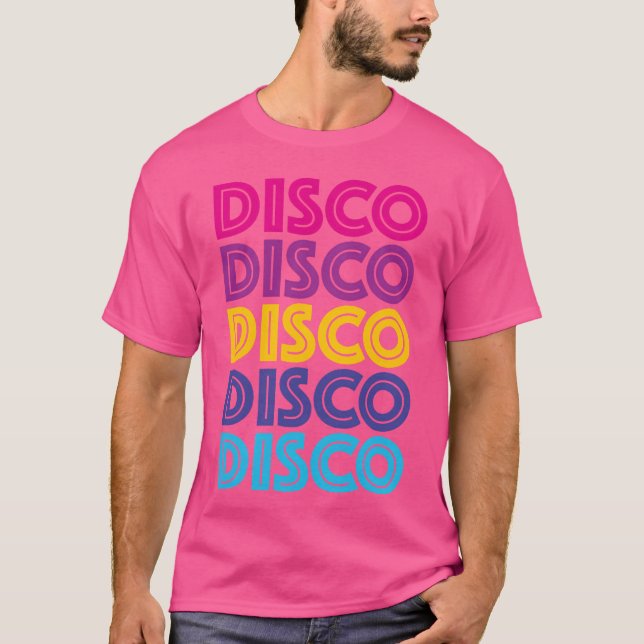 DISCO Retro vintage T Shirt (Framsida)