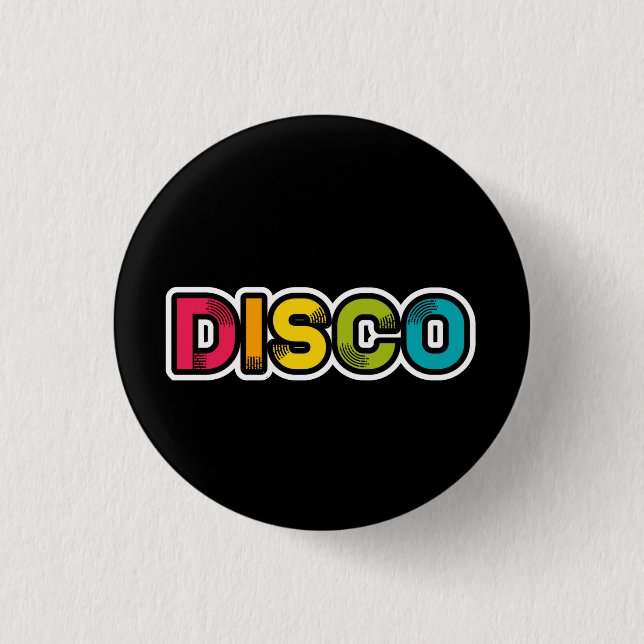 DISCO-retro vinyl Knapp (Framsida)