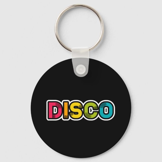 DISCO-retro vinyl Nyckelring (Framsida)
