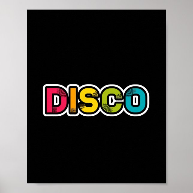 DISCO-retro vinyl Poster (Framsidan)