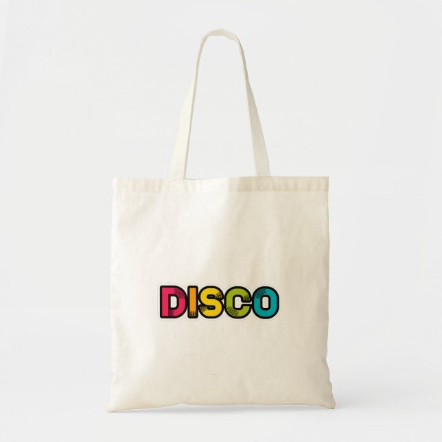 DISCO-retro vinyl Tygkasse (Framsidan)