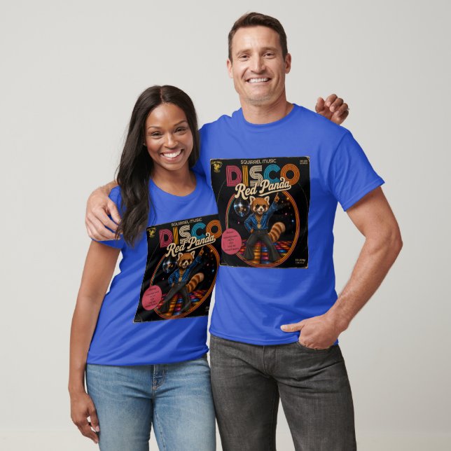 Disco Röd Panda T Shirt (Unisex)