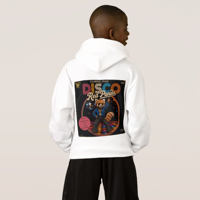 Disco Röd Panda T Shirt (Hel baksida)