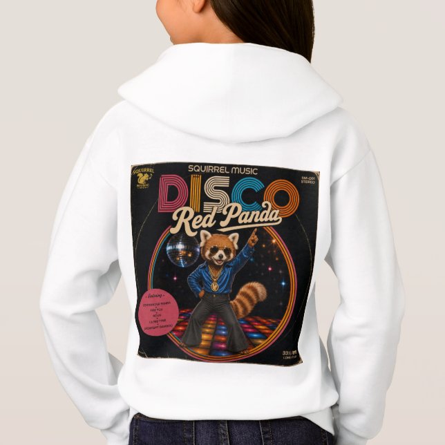 Disco Röd Panda T Shirt (Baksida)
