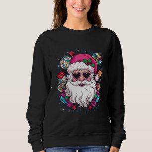 Disco Rosa Santa jul Funny Julafton Party T Shirt