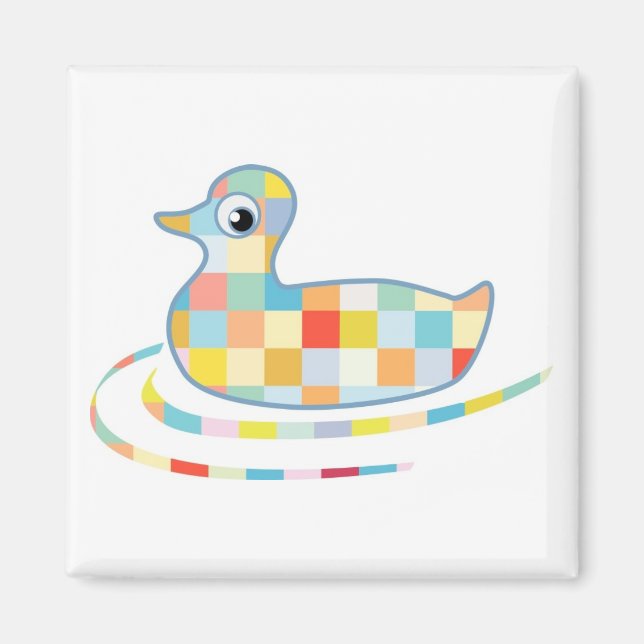 Disco Rubber Ducky Magnet (Framsidan)