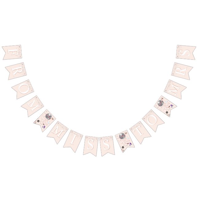 Disco Rullskridsko Bachelorette | Fröken till Fru Vimplar (Alla)