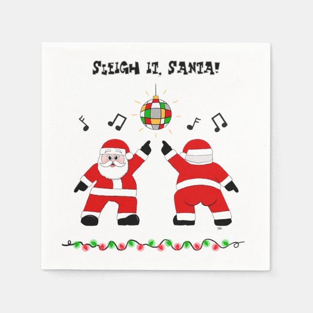 Disco Santa 2 Pappersservett (Framsidan)