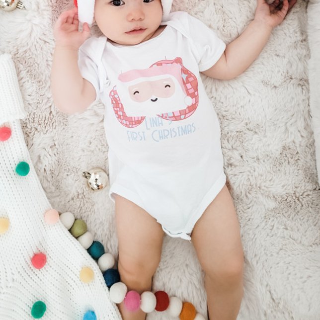 Disco Santa Girls första jul T Shirt (Skapare uppladdad)