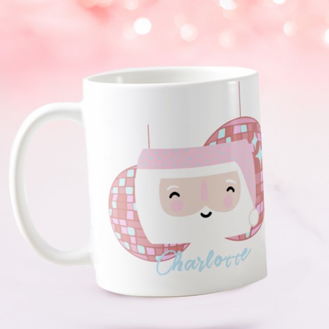 Disco Santa Girls Rosa jul Kaffemugg (Skapare uppladdad)