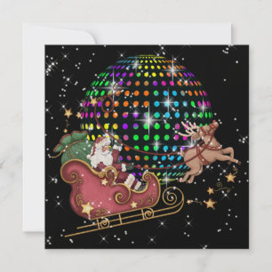 DISCO Santa - Party - SRF Inbjudningar