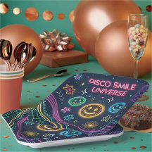 Disco Smile Universum – Funky Neon Firande Konst