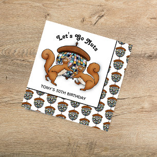 Disco Squirrels Födelsedagsfest Napkins Pappersservett