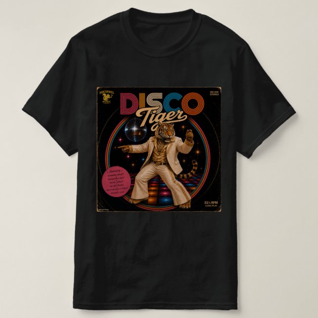 Disco Tiger Album T Shirt (Design framsida)