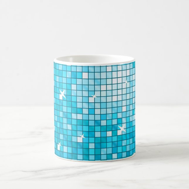 Disco Tiles Blue mugg (Center)