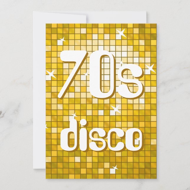Disco Tiles "Guld", 70:e inbjudan till Disco (Framsida)