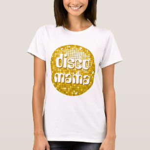 Disco Tiles "Guld" "disco mamma spaghetti top" Tee