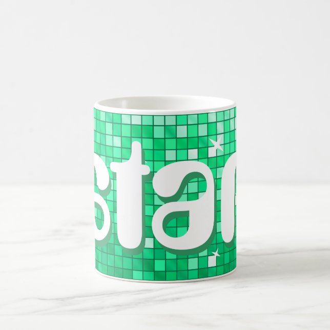 Disco Tiles Jade 'star' mugg (Center)