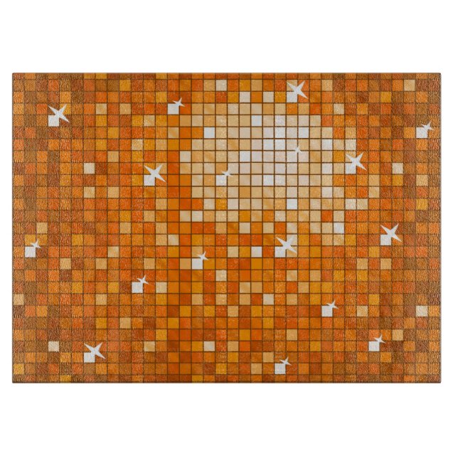 Disco Tiles-Orange-skärbord (Framsidan)
