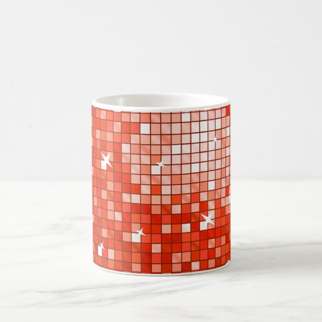 Disco Tiles Red mugg (Center)