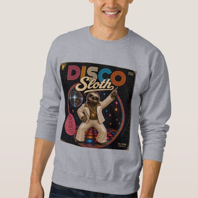 Disco Trögdjur Lång Ärmad Tröja (Framsida)