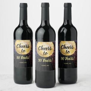 DISCO, VIN LABEL - jublar i åratal! Vinflaska Etikett