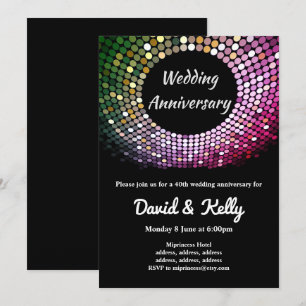 disco, vintage, danstillställning, årsjubileum inb inbjudningar
