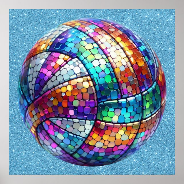 Disco Volleyball Poster (Framsidan)