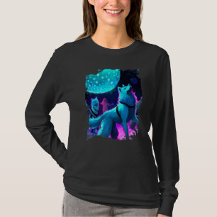 Disco Wolf Vargar Dansar Rave T Shirt