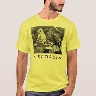 Discordia gul t-skjorta t-shirt