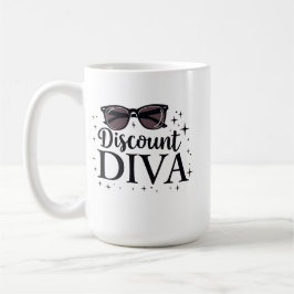 Discount Diva - Chic & Savvy Shopping Queen Kaffemugg